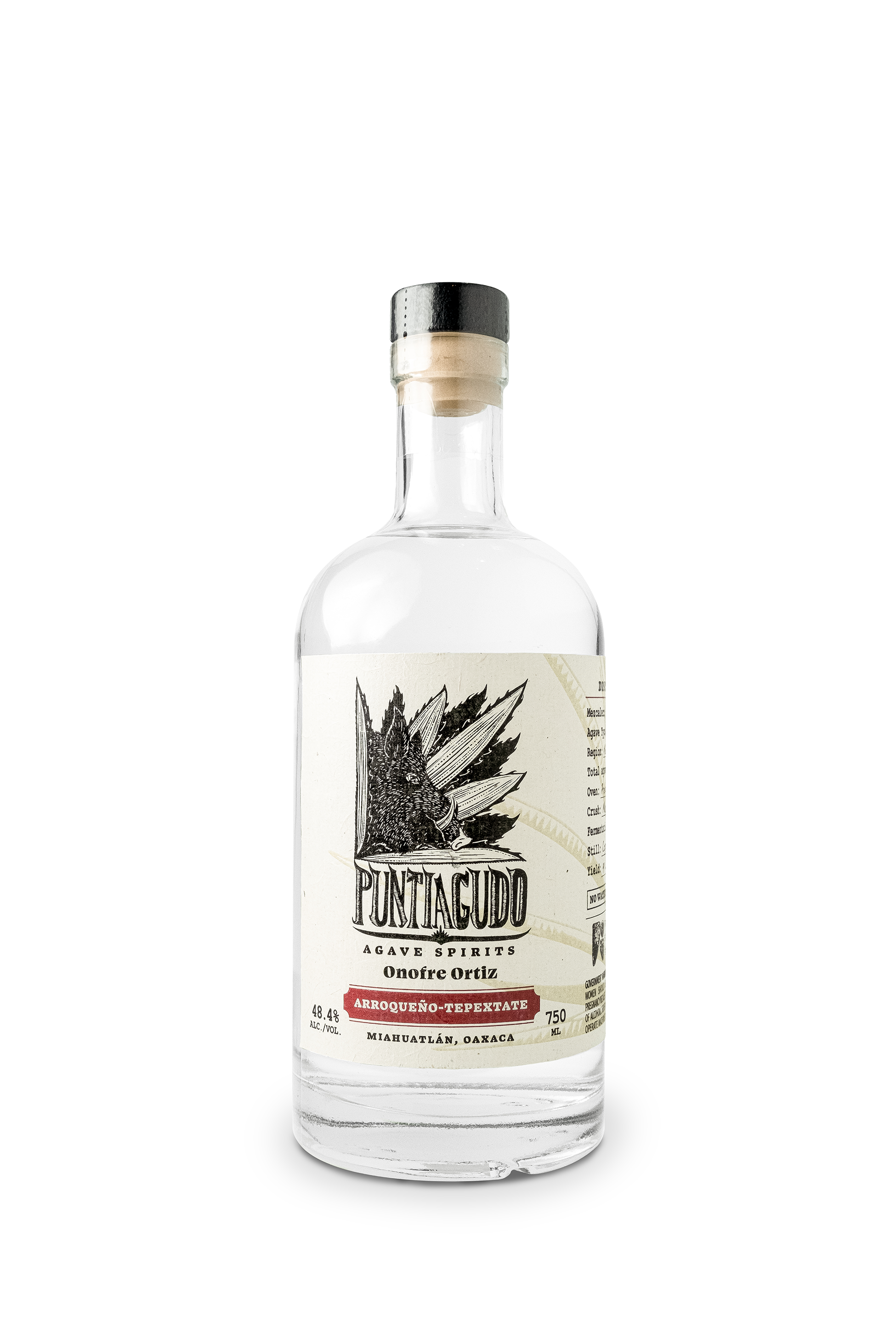 Copy of 4 PESO BAJO_Botella Arroqueño Tepextate_Fondo blanco_Frente